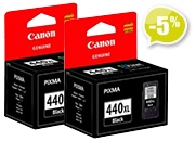 Оригинальный картридж Canon PG-440XL черный !повышенной емкости! (двойная Эконом-упаковка!)